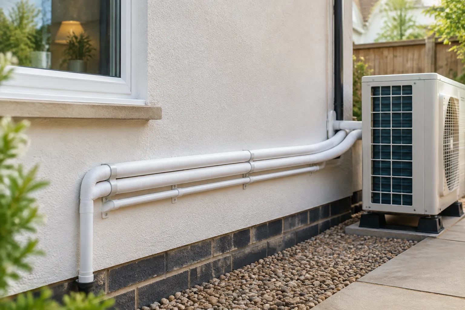 Routing pipework and drainage
